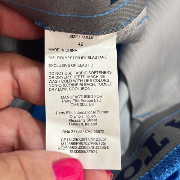 PGA Tour Blue golf Shorts Size 42 NWT - Picture 12 of 14